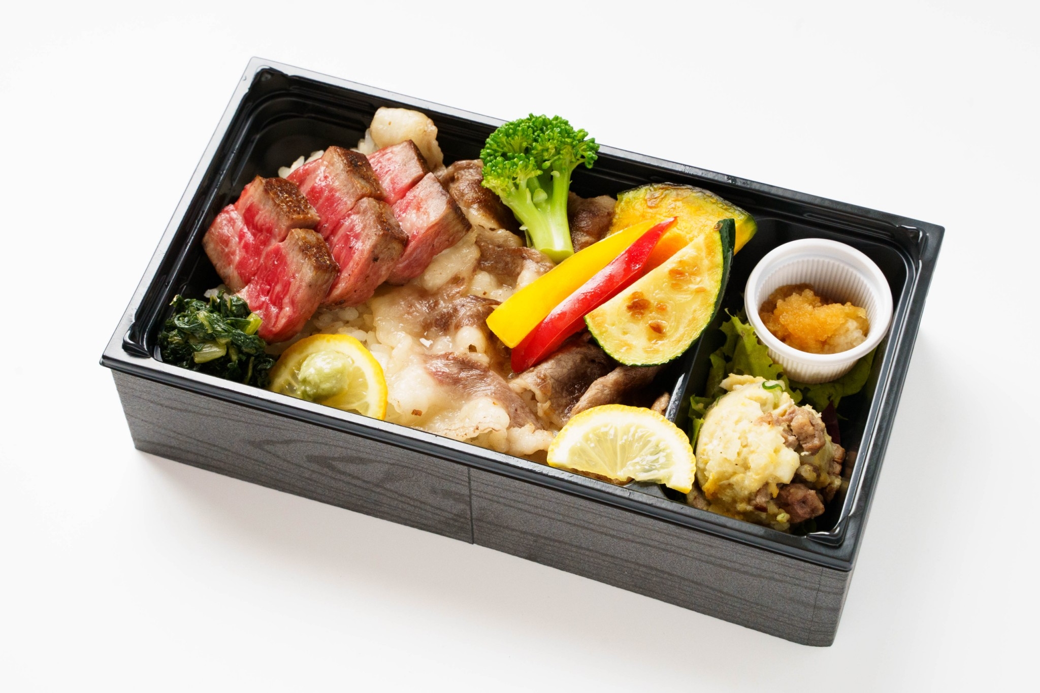 広島牛 特上赤身ステーキ&焼肉重