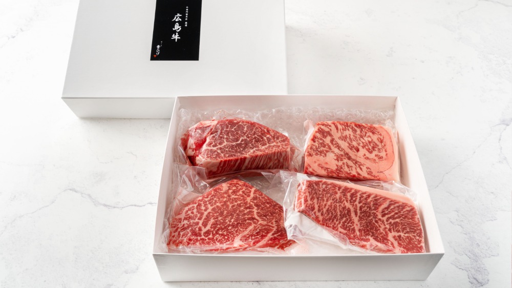 広島牛贅沢4種ステーキギフト