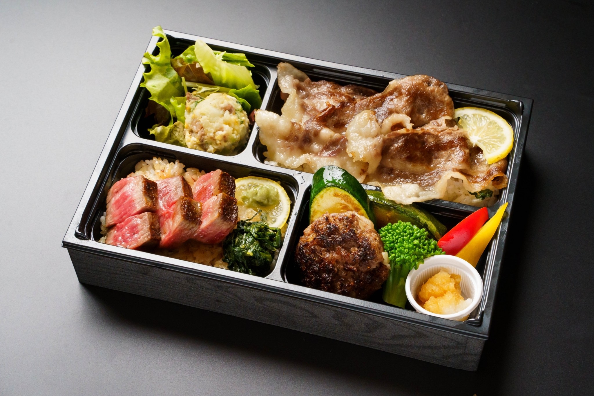 広島牛づくし 特上赤身ステーキ弁当